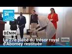 Bénin : la Finlande renvoie le ""kataklè", 27e pièce du trésor royal d'Abomey • FRANCE 24