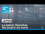 Japon : le typhon Shanshan fait jusqu'à six morts • FRANCE 24