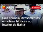 Lula fala à imprensa ao vivo sobre pautas do governo, obras no interior da Bahia e mais; assista