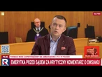 Nisztor: za krytykę Owsiaka prokuratura i policja wchodzi do gry!