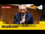 French PM Francois Bayrou loses confidence vote | Sky News coverage with analysis and reaction
