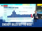 Ofgem announce energy price cap set to rise by 13%
