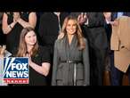 Melania Trump enters House Chamber to standing ovation