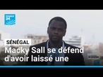 Sénégal : l'ex-président Macky Sall se défend d'avoir laissé une "dette cachée" • FRANCE 24