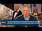 UKRAINEHILFE: Joe Biden will Blockade im US-Kongress brechen "Im Hintergrund fingert Donald Trump!"