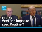 Ukraine : Donald Trump déplore l'absence de "progrès" avec Vladimir Poutine • FRANCE 24