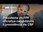 Reinaldo Carneiro Bastos, presidente da FPF, oficializa candidatura à presidência da CBF