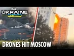 Intense strikes hit Moscow hours before Trump meets Zelensky in the White House