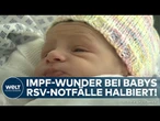 DEUTSCHLAND: Rückgang bei RSV-Fällen - 54% weniger Klinikaufenthalte bei Babys