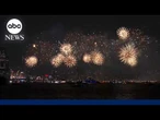 Fourth of July fireworks lit up the skies
