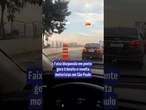 Faixa bloqueada em ponte gera trânsito e revolta motoristas em São Paulo