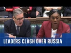PMQs: Starmer accuses Badenoch of 'echoing Kremlin talking points'