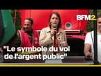ArcelorMittal: manifestation des salariés devant le siège en présence de Sophie Binet (CGT)