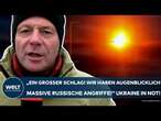 UKRAINE-KRIEG: "Wir haben massive russische Angriffe! Ein großer Schlag!" Was Putin jetzt attackiert