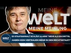 DEUTSCHLAND: Ex-Staatsanwalt! "Mehr als ein Drittel haben kein Vertrauen mehr in den Rechtsstaat!"