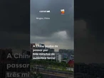Nuvem funil gigante surge no céu da China e assusta moradores