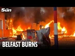 Fiery protests erupt in Belfast as houses & vehicles torched after ‘attempted beheading’