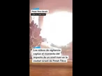 Colisión del misil iraní en la ciudad israelí de Petah Tivka #shorts