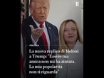 Dopo il nuovo attacco di Trump, a stretto giro arriva la risposta di Meloni