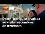 Terremoto na Venezuela: presidente Delcy é vaiada ao visitar escombros do abalo sísmico em Caracas