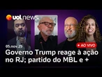 Governo Trump lamenta mortes de policiais no RJ; novo prefeito de NY; partido do MBL e mais ao vivo