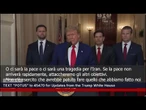 Trump dopo attacco a 3 siti nucleari iraniani: Se non ci sarà la pace colpiremo altri obiettivi l