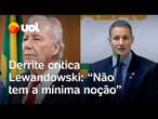 Derrite rebate Lewandowski por fala sobre polícia 'prender mal': 'Não tem a mínima noção'