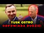 Tusk OSTRO ZAREAGOWAŁ na słowa DUDY WS. RUBCOWA. 