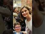 El encuentro viral de Letizia con Andrés Marcio Olona, uno de los 100 enfermos de laminopatía