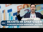 RENTENSTREIT: Beamte im Spar-Visier! Forderungen werden lauter!