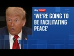 'We're going to be facilitating peace' says Donald Trump to African nations