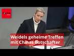 Weidel traf chinesischen Botschafter heimlich – CDU-Mann nennt das „ungewöhnlich“