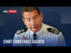 Nick Adderley: Northamptonshire Police chief constable sacked for gross misconduct