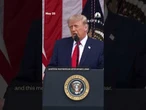President Trump pays tribute to fallen American service members during Memorial day ceremony