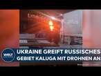 PUTINS KRIEG: Ukrainisches Militär beschießt russische Industrieanlage in Kaluga