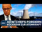 ATOMKRAFT IN DEUTSCHLAND: Ex-Werksleiter fordern Merz zur Reaktivierung deutscher Kernkraftwerke auf