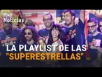 La Roja sorprende con una playlist variada en su celebración en Cibeles | RTVE Noticias