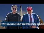 SPACEX: Vor den Augen von Trump - Starship fliegt hoch, doch Musk versenkt den Booster im Golf!