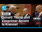 Donald Trump doit s'exprimer devant le Parlement israélien • FRANCE 24