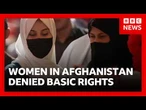 Women in Afghanistan erased from public life under Taliban regime | BBC News