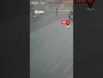 Train crashes into car after driver tries to beat it across tracks in Mexico