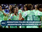 FRAUEN-EM: Italien schlägt Norwegen sensationell! Trainer nach Viertelfinale enorm emotional!