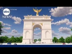Trump's arch construction to run 20 hours a day for 2 to 3 years, documents show
