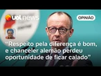 Respeito pela diferença é bom, e chanceler alemão perdeu oportunidade de ficar calado | Sakamoto