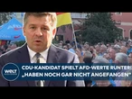 SACHSEN-ANHALT: CDU-Kandidat spielt hohe AfD-Umfragewerte runter! – „Haben noch gar angefangen“