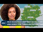 DEUTSCHLAND: Wechselhaftes Wetter mit Regen und Gewitter sorgt für einen ungemütlichen Wochenstart!