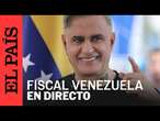 El fiscal general de Venezuela, Tarek Saab, pronuncia un comunicado