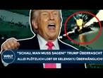 USA: "Schau, man muss sagen!" Donald Trump überrascht alle! Plötzlich lobt er Selenskyj überwänglich