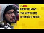 Exclusive Sky News footage shows Algerian sex offender being arrested