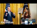 'Can you get me a job?' Biden jokes with Jessica Alba about leaving White House